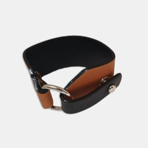 Bracelet en cuir de veau — cognac