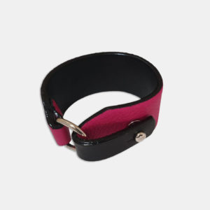 Bracelet en cuir de veau — fushia